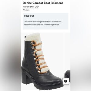 Denise Combat Boot (Women) Size 8